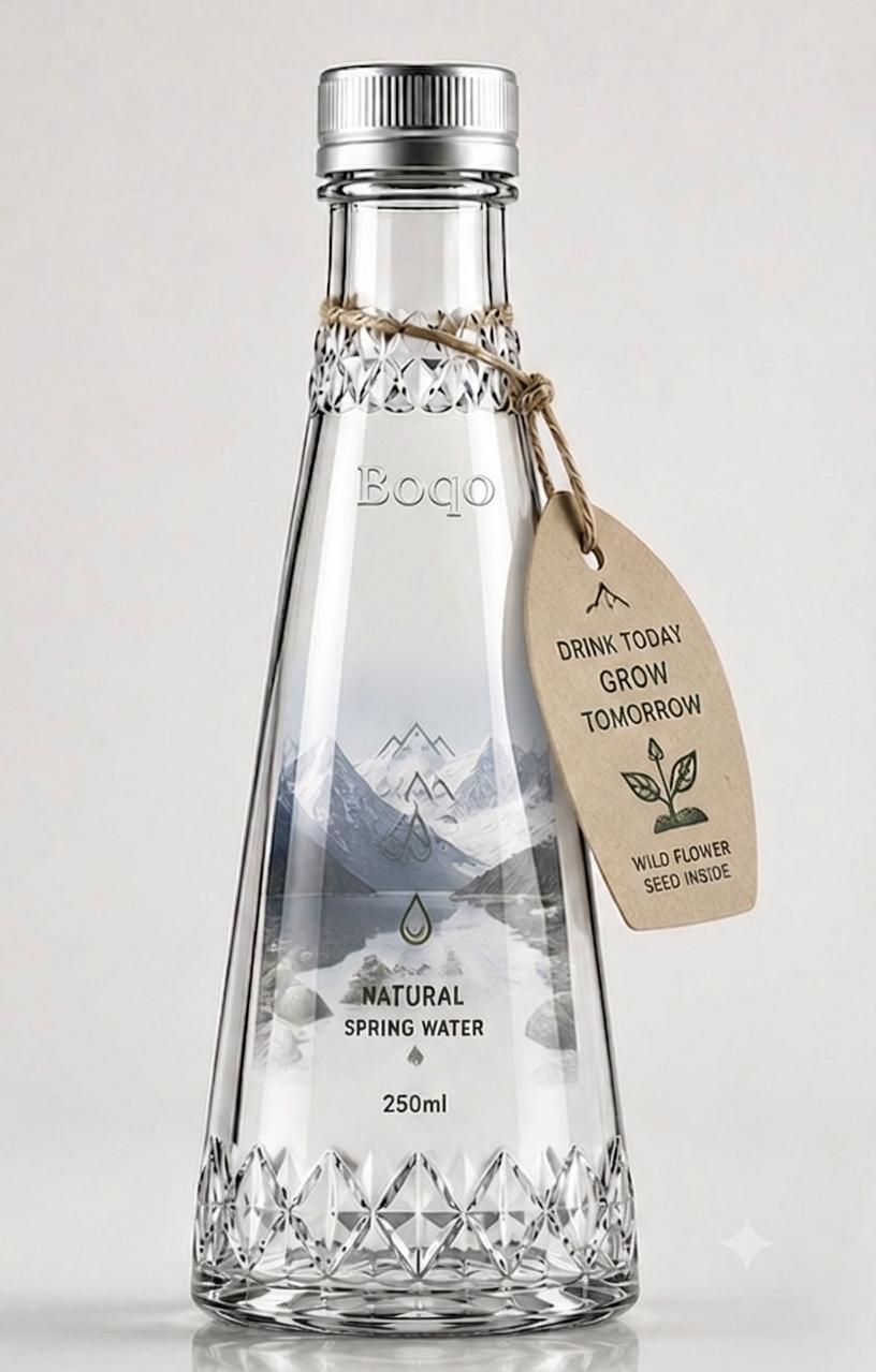 BOQO natural spring water bottle